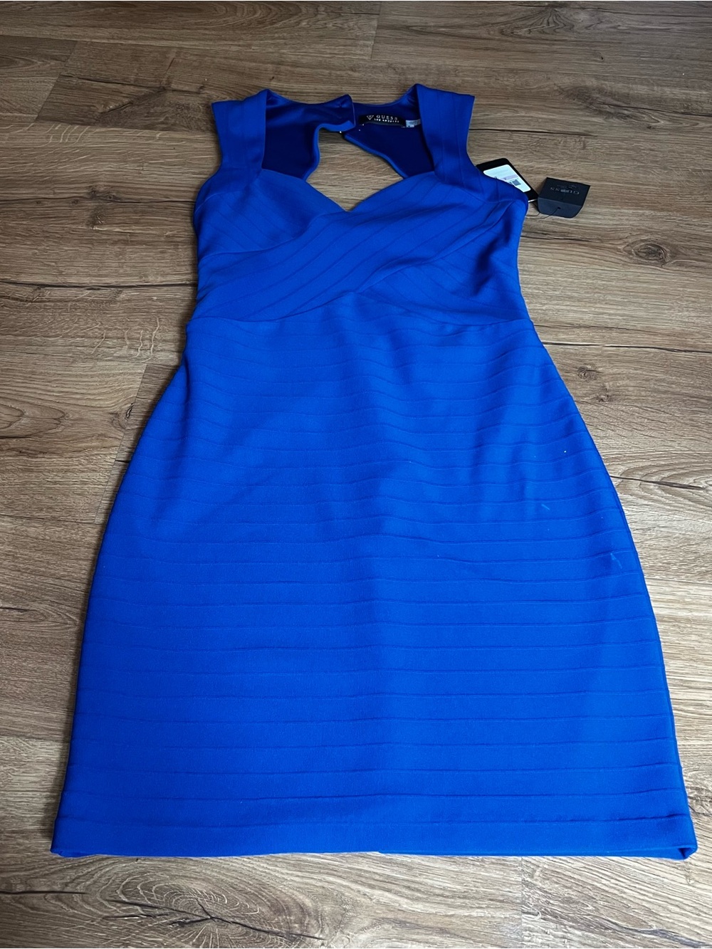 GUESS Royal Blue Sleeveless Bodycon Mini Dress – Size 6 – NWT